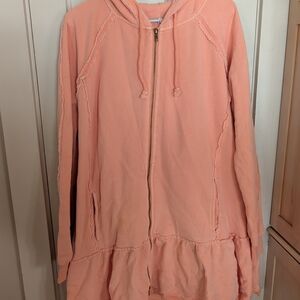 Free People Peach Hooded Jacket